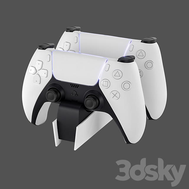 Game console PS5 Sony PlayStation 5 3DS Max Model - thumbnail 5
