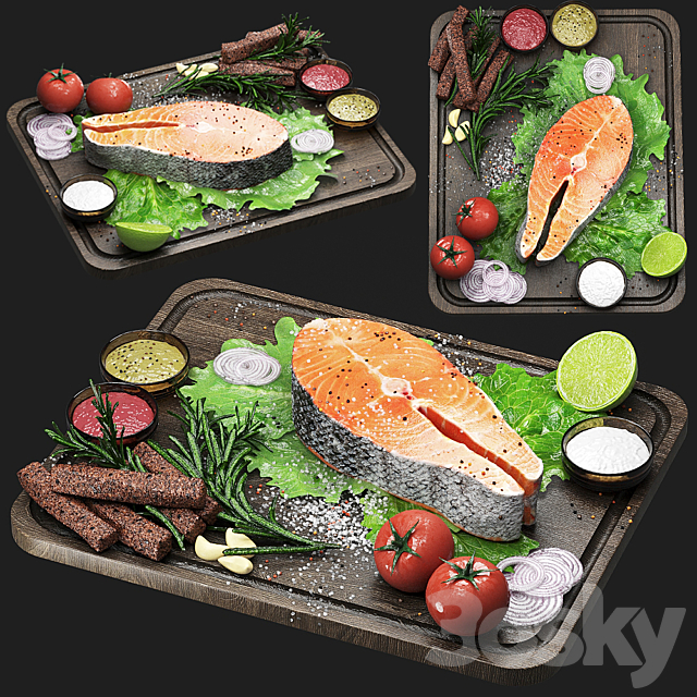 fish steak 3DSMax File - thumbnail 2