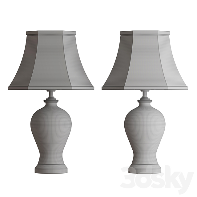 Table lamp rash 3d