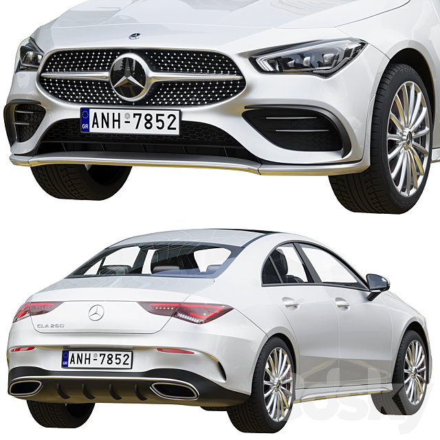 Mercedes-Benz CLA Coupe 250 2020 3dsky
