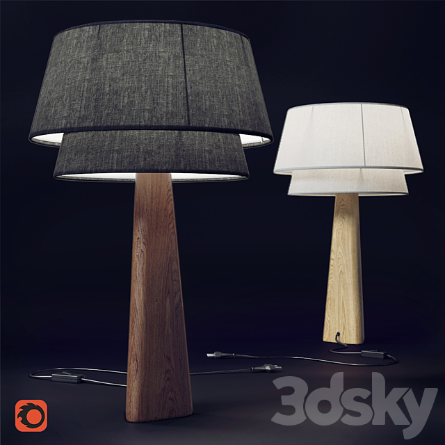 Lamp La Redoute Nestwood 3d