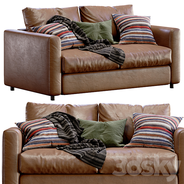 Leather sofa Ikea Vimle 3DSMax File - thumbnail 1