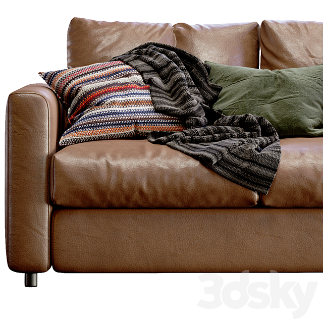 Leather sofa Ikea Vimle 3DSMax File - thumbnail 3