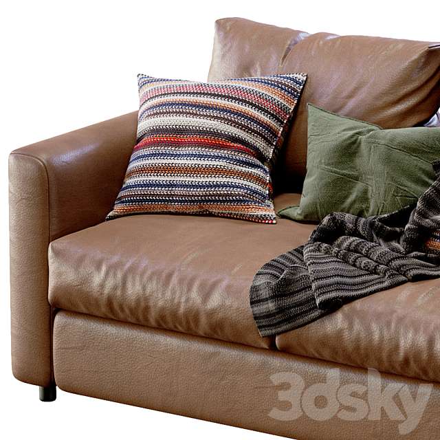Leather sofa Ikea Vimle 3DSMax File - thumbnail 4
