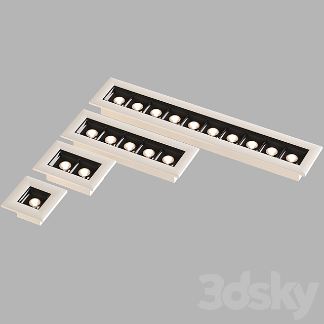 LED ceiling light Spot 002 3d
