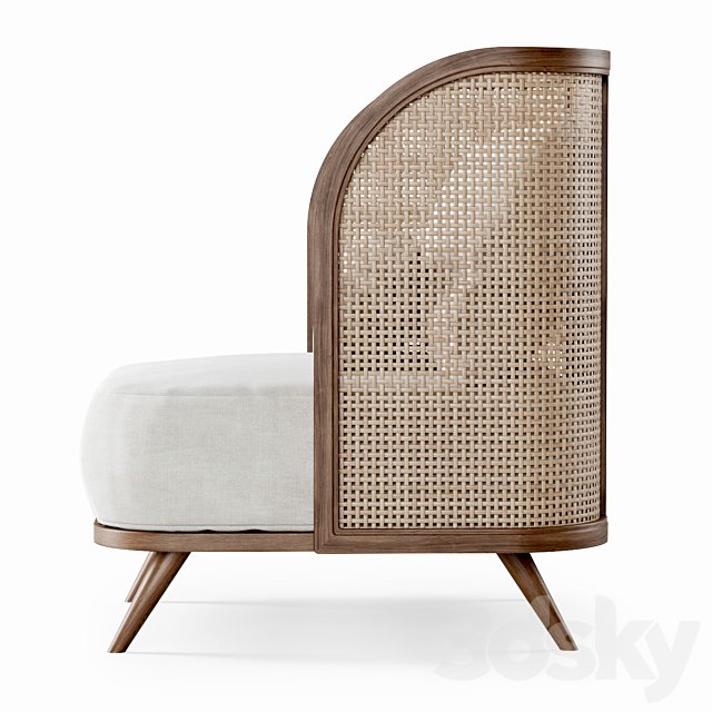 Garden lounge chair CV21 by Bpoint Design _ Garden chair 3DSMax File - thumbnail 3