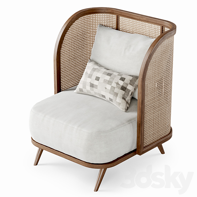 Garden lounge chair CV21 by Bpoint Design _ Garden chair 3DSMax File - thumbnail 4