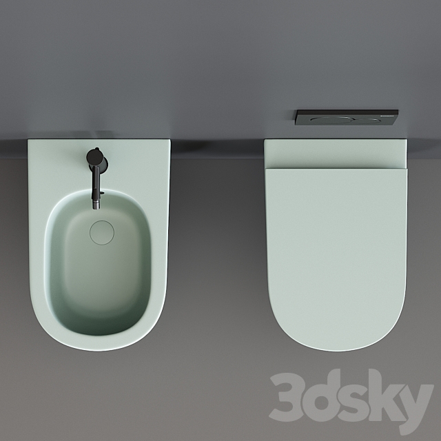 Nic Design Pin Wall-Hung WC 3dsky