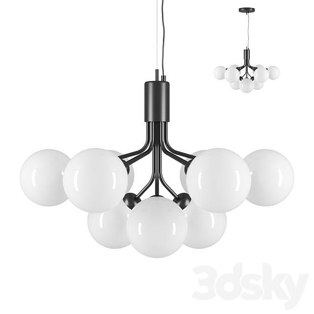 Apiales 9 ceiling lamp 3d