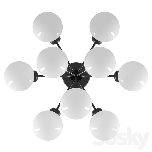 Apiales 9 ceiling lamp 3dsky