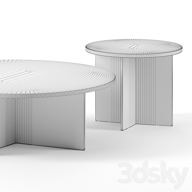 N-ST01 coffee tables by karimoku case study 3d