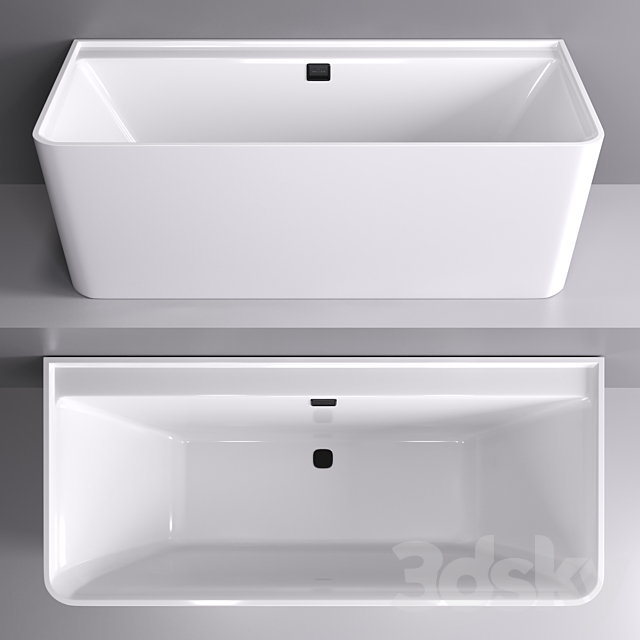 Wall-mounted bathtub Villeroy & Boch Collaro 3DSMax File - thumbnail 1