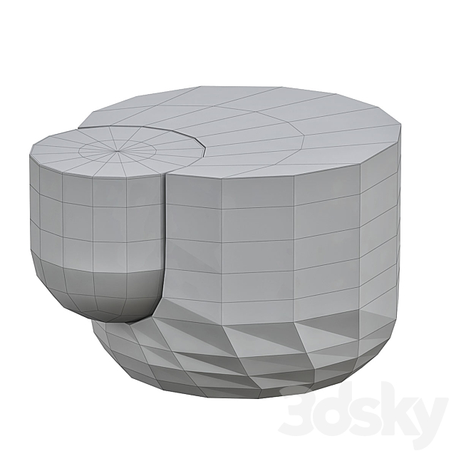 Side Table Embedded 3DSMax File - thumbnail 2