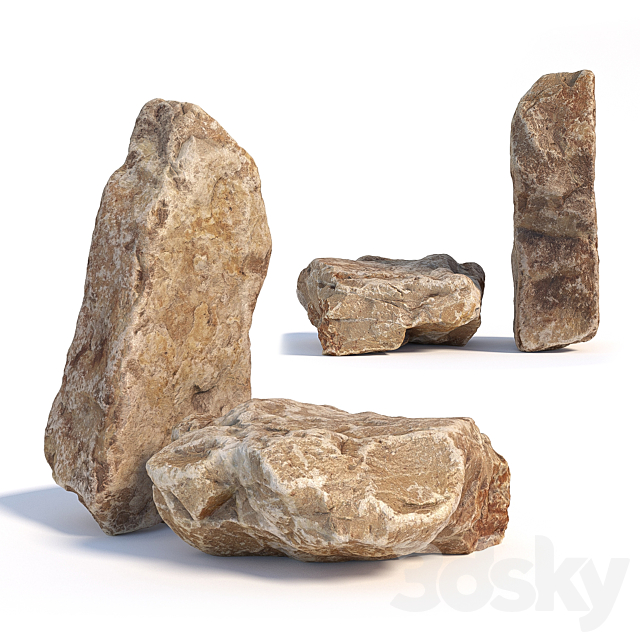 Stones 142 3DSMax File - thumbnail 1