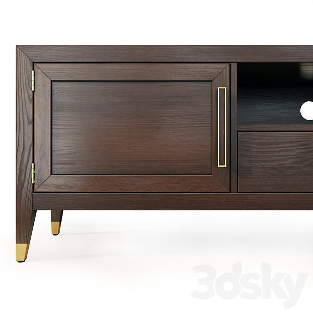 Chest of drawers and dresser Deco MiK. Tvstand. nightstand 3DSMax File - thumbnail 2