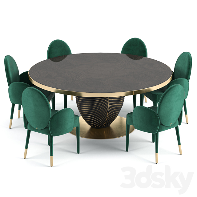 Paolo Castelli table Leaf & Sofia 3d