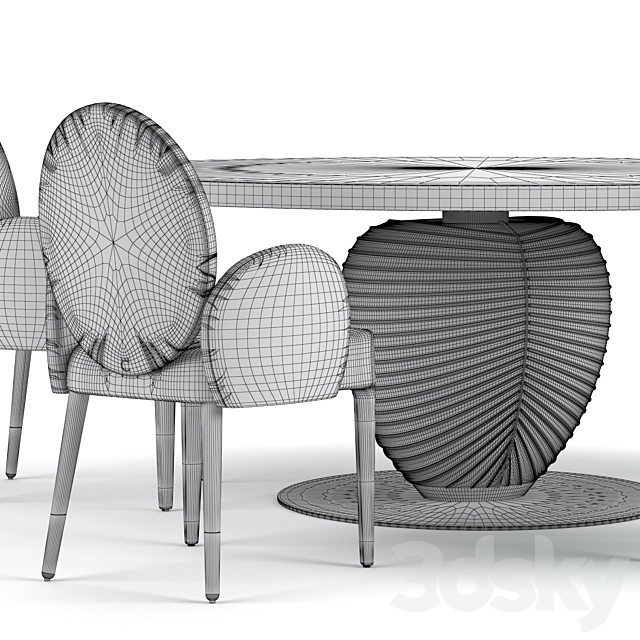 Paolo Castelli table Leaf & Sofia 3dskyfree