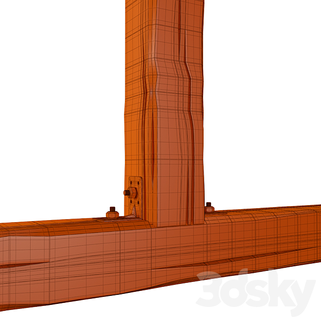 Wooden beams 2 3DSMax File - thumbnail 5