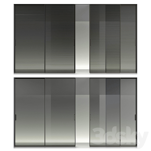 Rimadesio sliding doors 2 3DSMax File - thumbnail 1