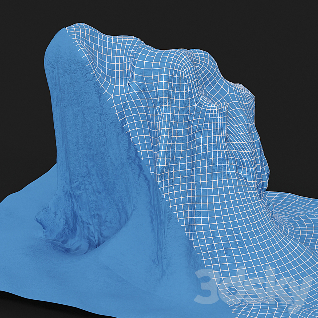 Stump under the snow 3dskyfree