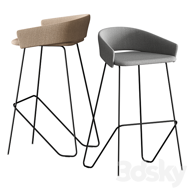 Kastel KIMMI Stool 3DS Max Model - thumbnail 3