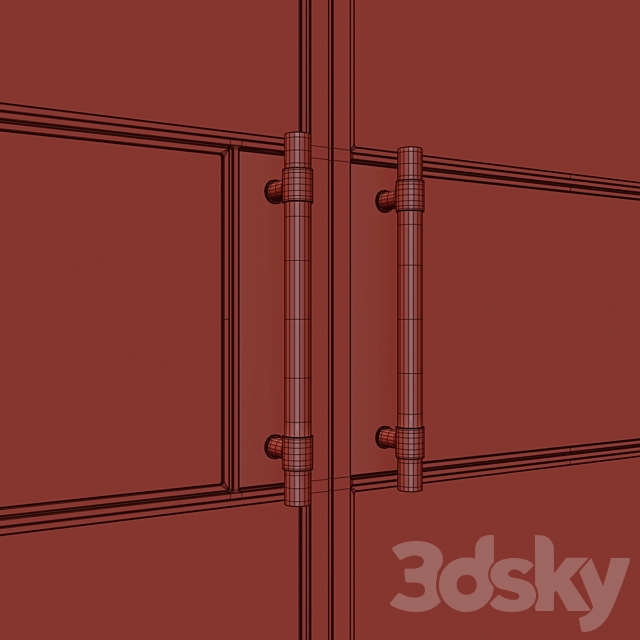 Glass partition (Loft) 4 3dskyfree