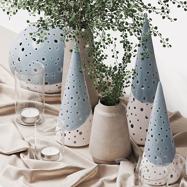Scandinavian Christmas decorations from Kähler Design 3dsky