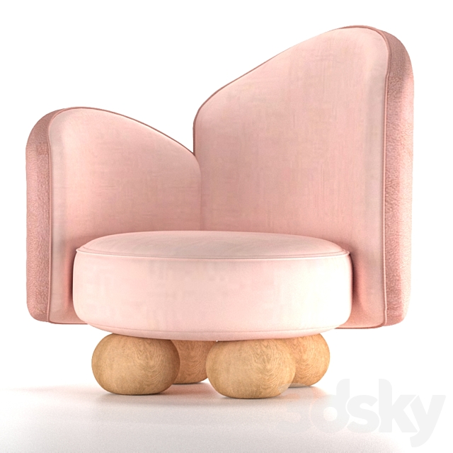 cuddle armchair 3d