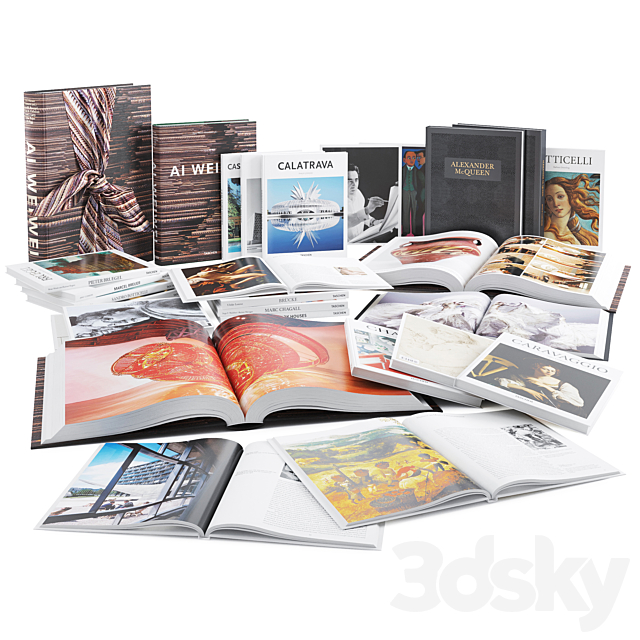 Book Collection Set 2 3DSMax File - thumbnail 1