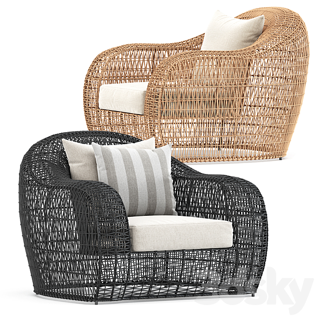 Balou Lounge Chair by Janusetcie 3DSMax File - thumbnail 1