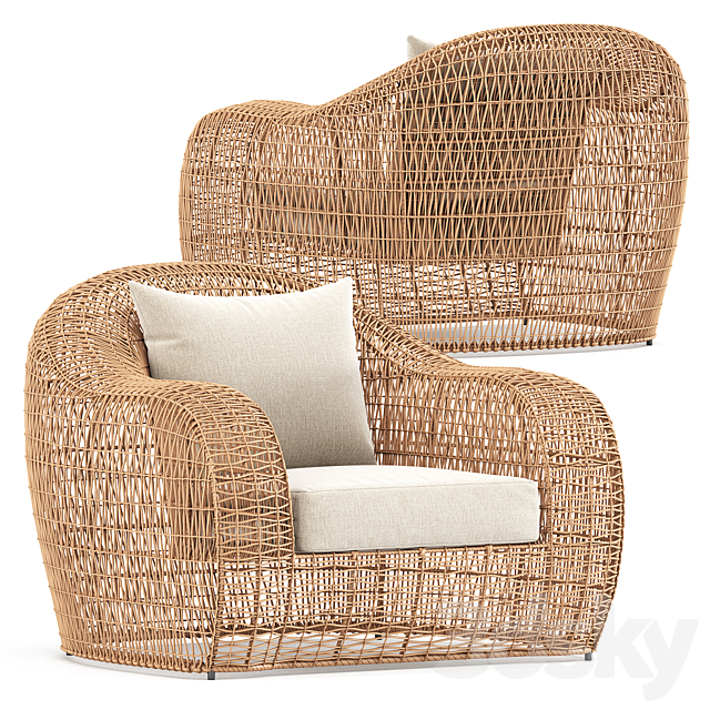 Balou Lounge Chair by Janusetcie 3DSMax File - thumbnail 2
