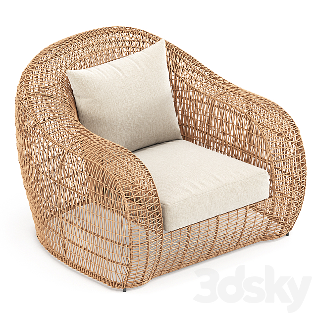Balou Lounge Chair by Janusetcie 3DSMax File - thumbnail 4