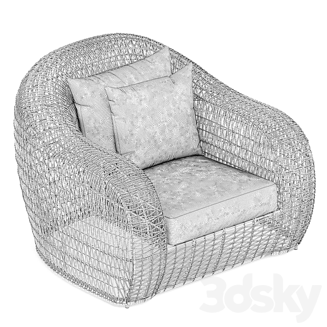 Balou Lounge Chair by Janusetcie 3DSMax File - thumbnail 5