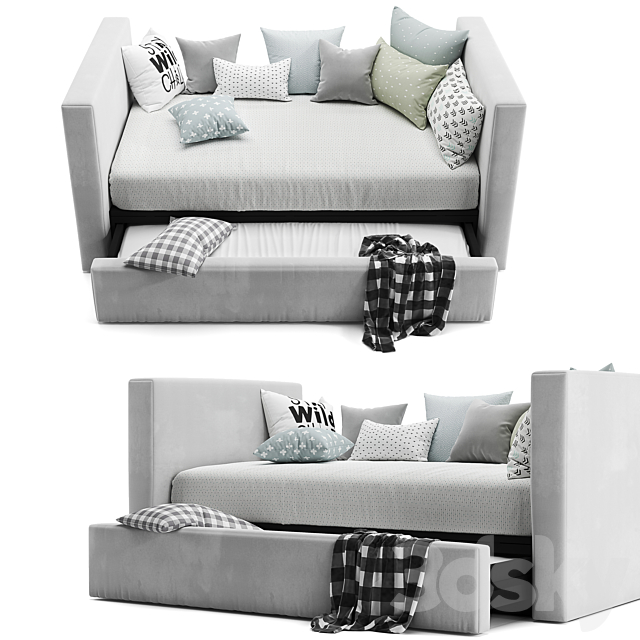 Urban daybed & trundle 3DSMax File - thumbnail 4