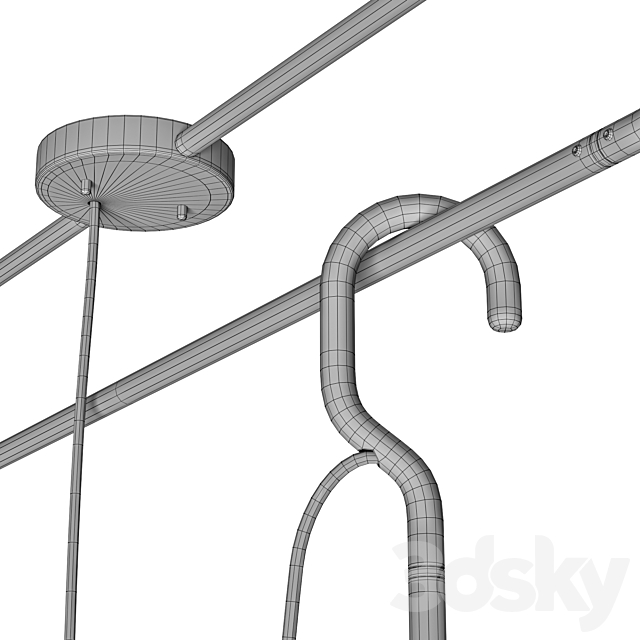 Ceiling lamp Hook by Huisu Jo 3dskyfree