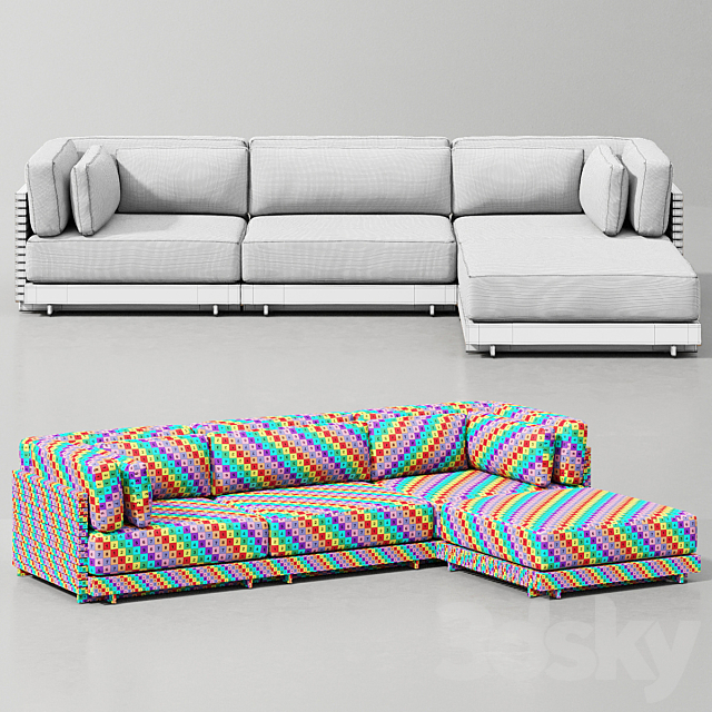 CAICOS MODULAR SOFA_5 3dskyfree
