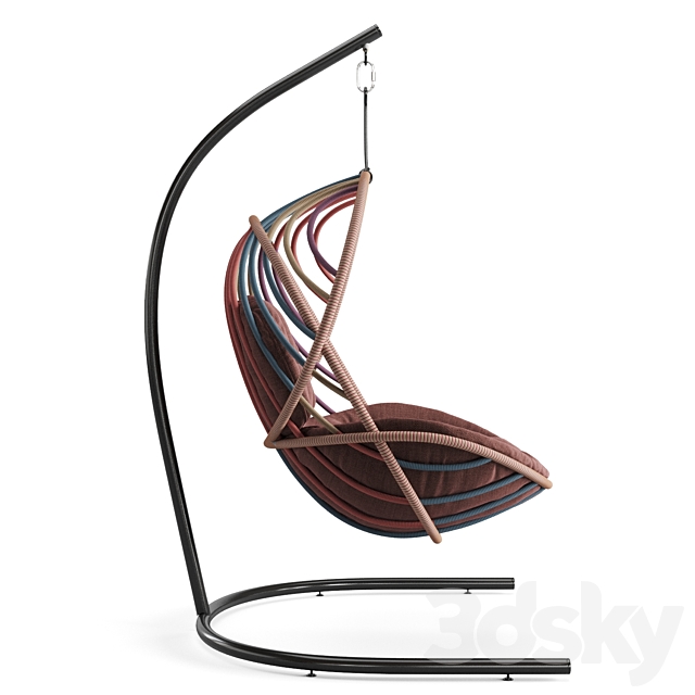 Dedon Hanging Lounge Chair Kida 3DSMax File - thumbnail 3