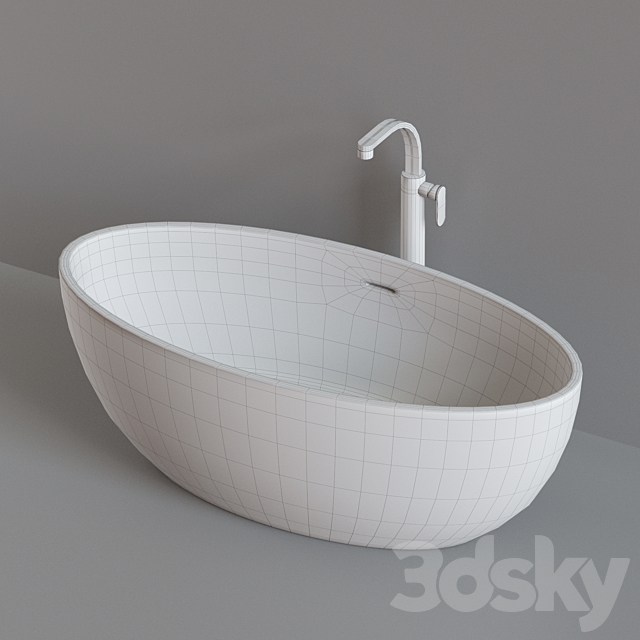 Ceramica Flaminia APP Bathtub 3DSMax File - thumbnail 4