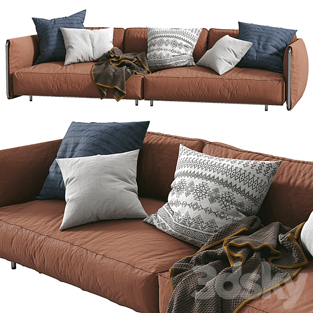 Sofa Edmond by Flexform 3dsky