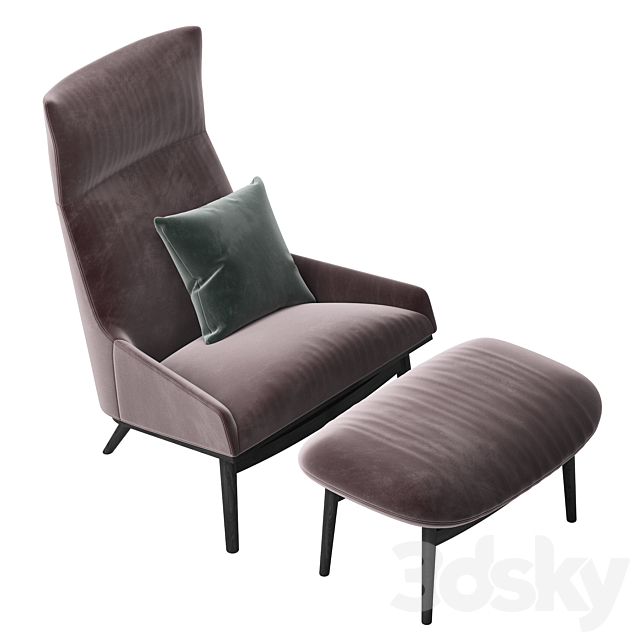 Armchair SUNDAY by WENDELBO 3DSMax File - thumbnail 2