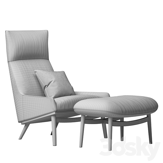 Armchair SUNDAY by WENDELBO 3DSMax File - thumbnail 4