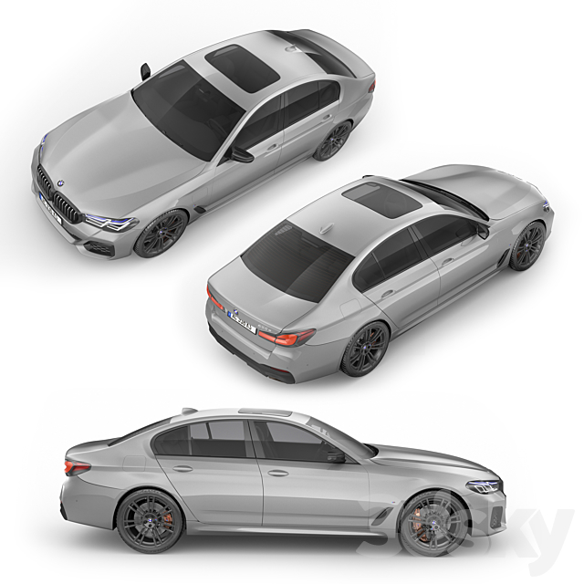 BMW 5-Series G30 M 2021 3d