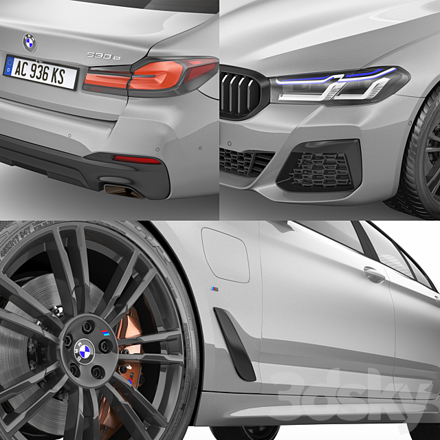 BMW 5-Series G30 M 2021 3dsky