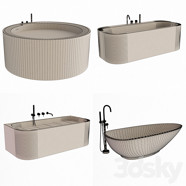 Bath set REXA DESIGN 3dskyfree