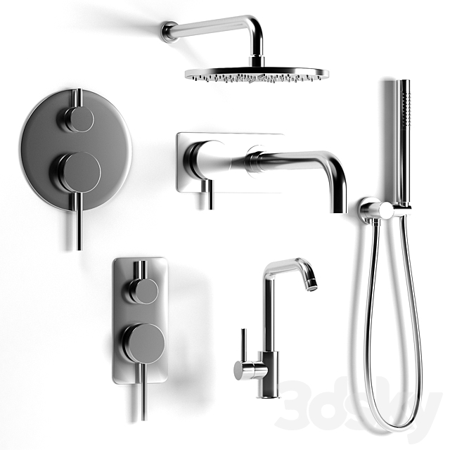 Plumbing set Paffoni. sea 3dskyfree