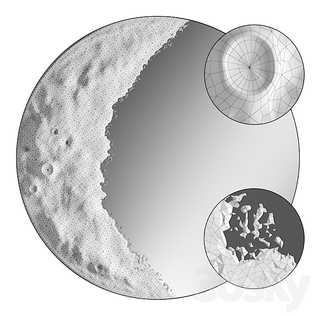 Luna Mirror by Mercado Collective 3dskyfree