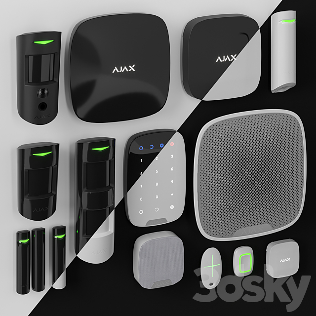 Security alarm system Ajax 3d