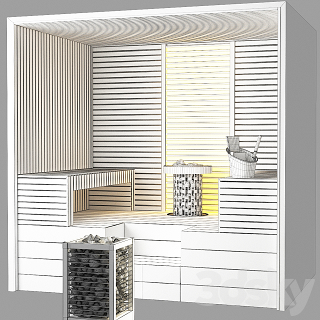 Harvia sauna 3d