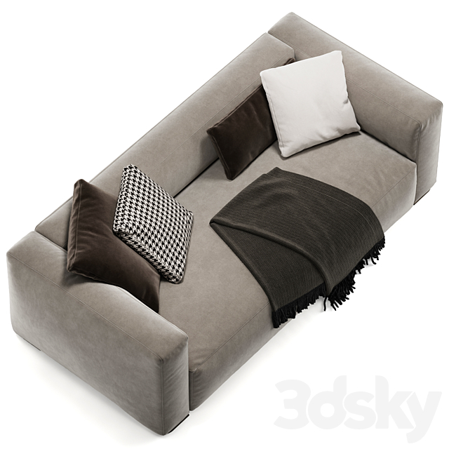 Minotti donovan sofa 3DSMax File - thumbnail 4