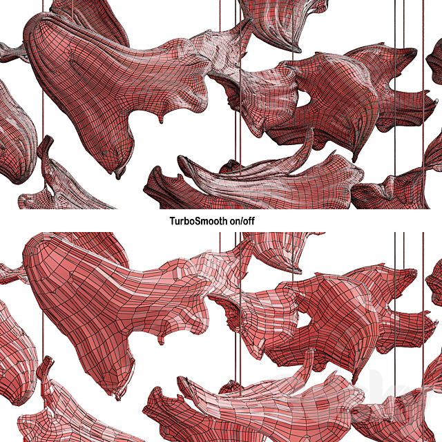 Frozen sans souci chandelier by barbora 3d